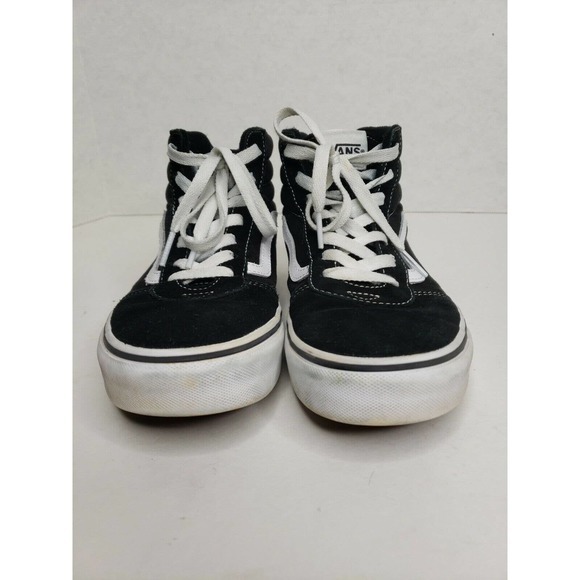 Vans SK8 Hi Canvas‎ High Tops Black White Size 6 Youths - Picture 2 of 9